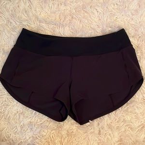 Lululemon speed up shorts size 6 - black